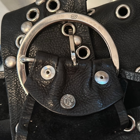 LEATHERROCK Y2K STUDDED WIDE LEATHER BELT